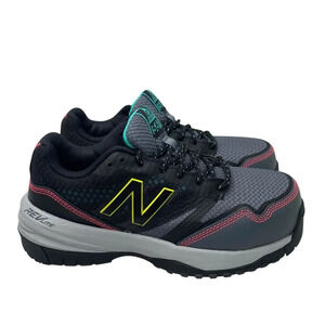 New Balance Gray and Black Sneakers with Neon Accents